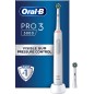 Oral-B PRO 3 3000 Cross Action White Edition Tandbørste Hvid Oral-B PRO 3 3000 Cross Action White Edition Tandbørste Hvid